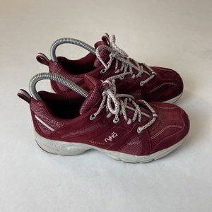 Ryka Rocker Red Suede Walking Running Shoes Womens Size 7